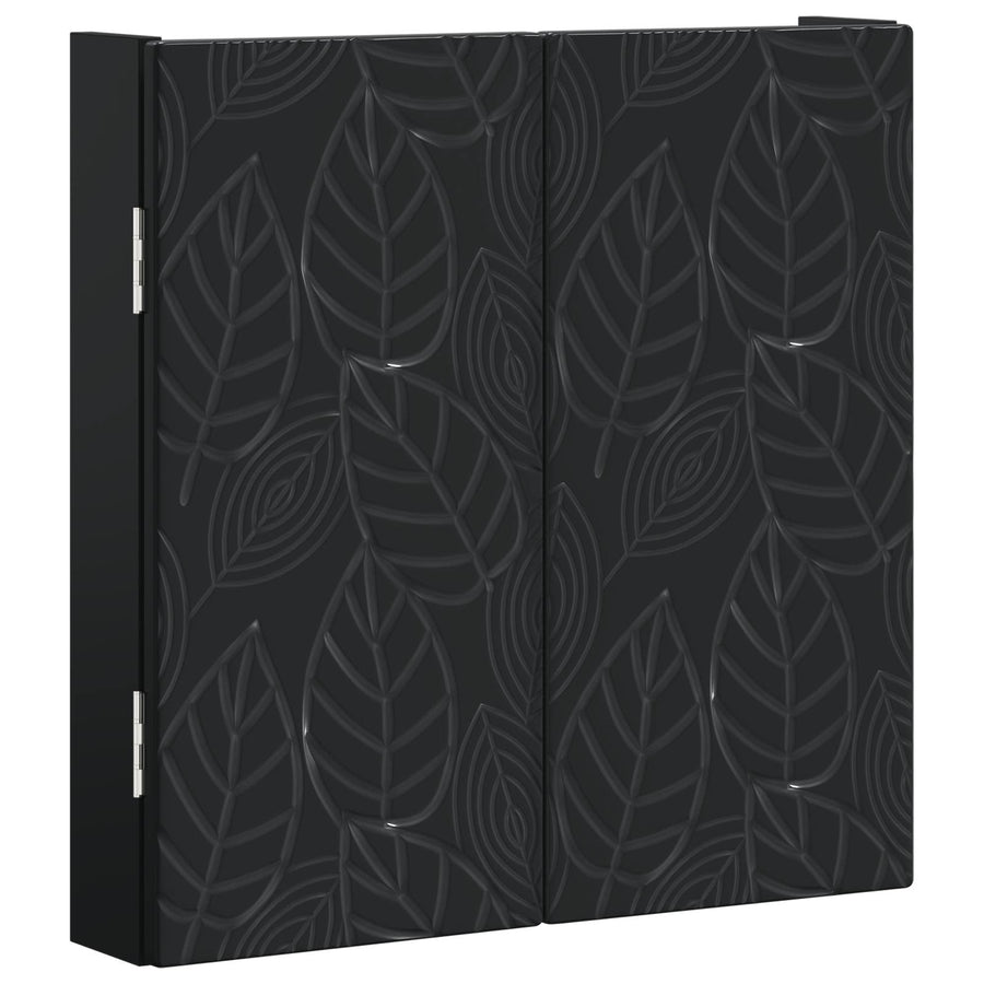 Dartbord Kabinet DELFT Zwart 52,5 x 10,5 x 53,5 cm Bewerkt hout