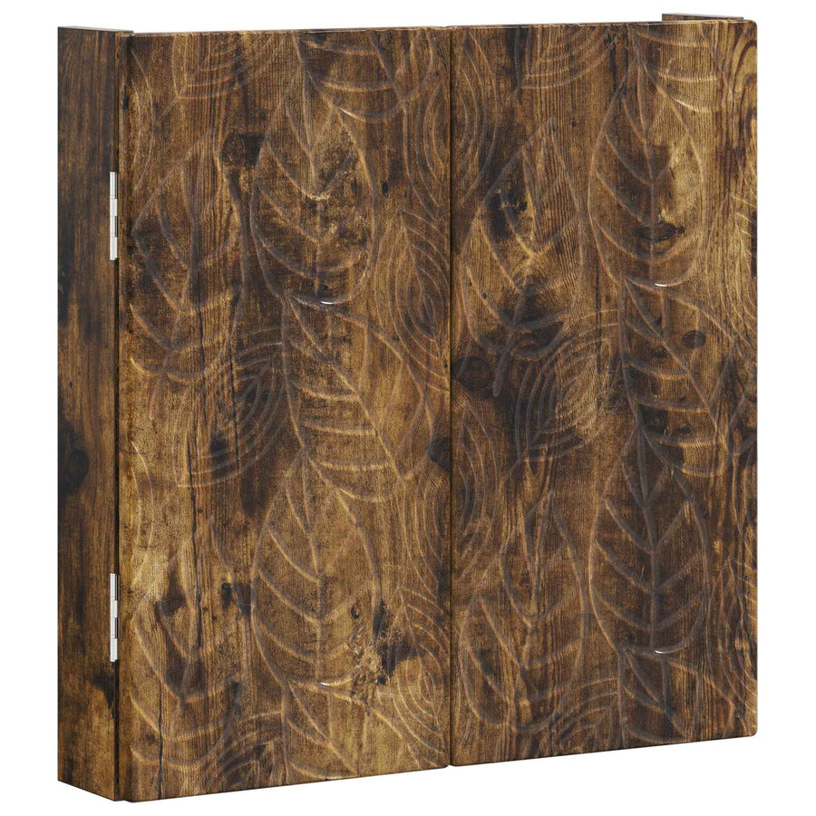 Dartbord Kabinet DELFT Gerookt eiken 52,5 x 10,5 x 53,5 cm