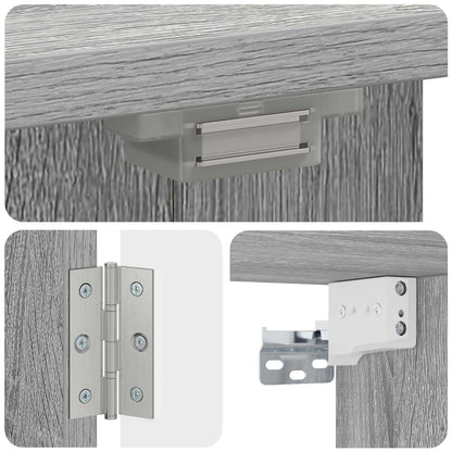 Dartbord Kabinet DELFT Grijs Sonoma 52,5 x 10,5 x 53,5 cm