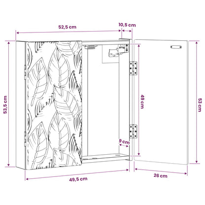 Dartbord Kabinet DELFT Grijs Sonoma 52,5 x 10,5 x 53,5 cm