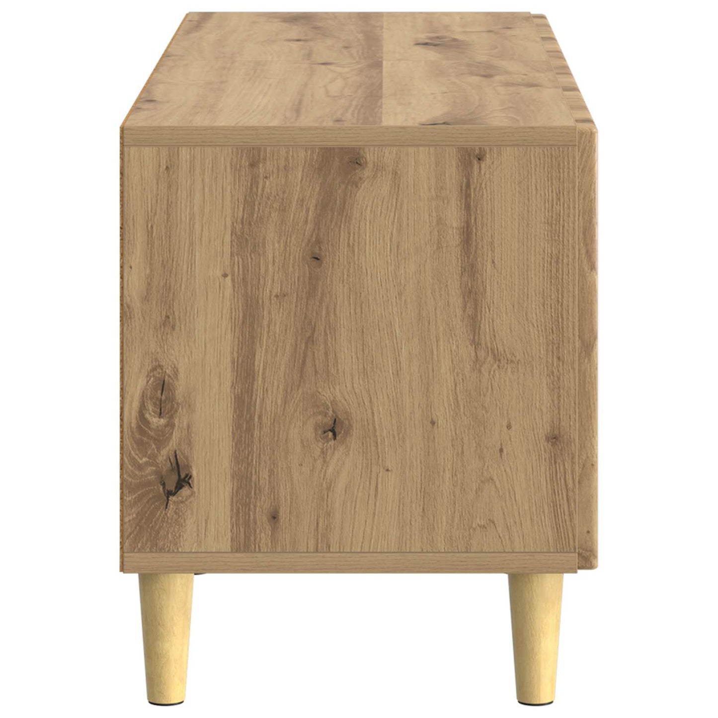 Tv-meubel Artisanaal eiken Bewerkt hout