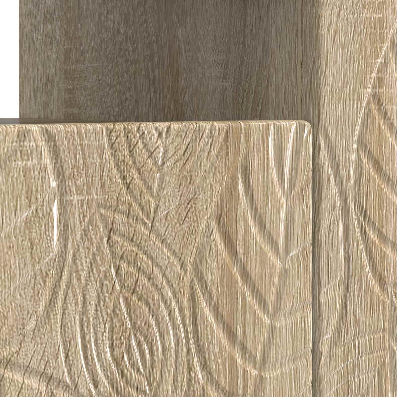 LED tv-meubel Sonoma Eiken Bewerkt hout