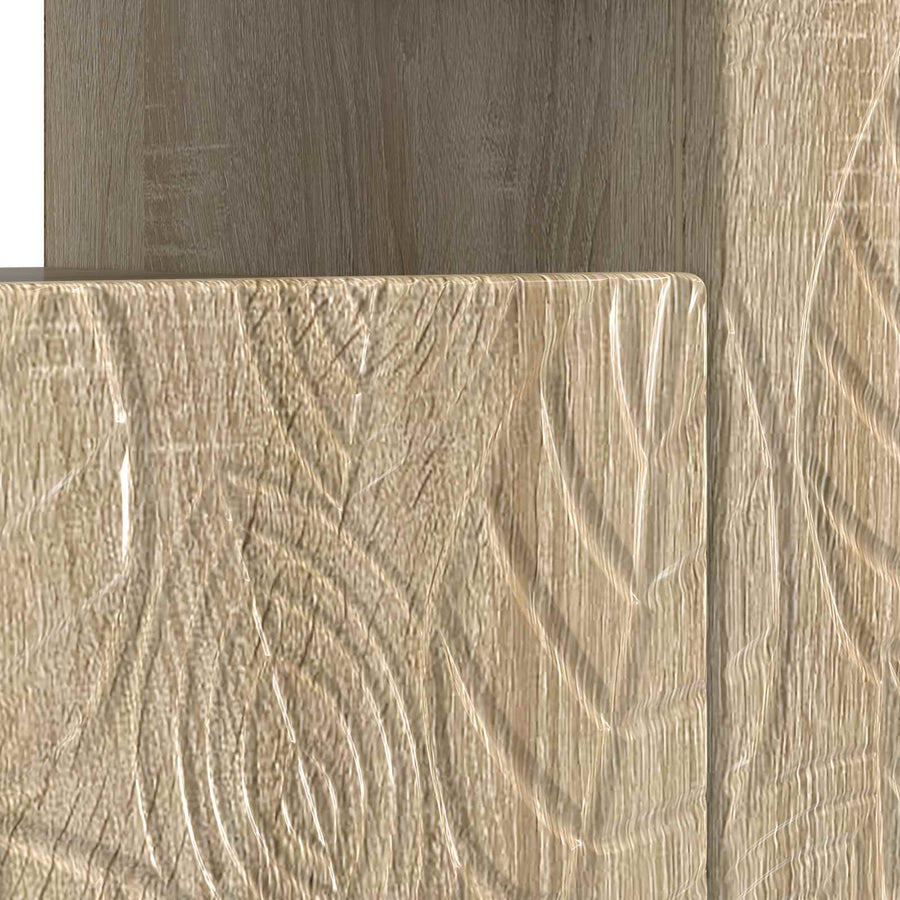 LED tv-meubel Sonoma Eiken Bewerkt hout