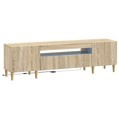 LED tv-meubel Sonoma Eiken Bewerkt hout