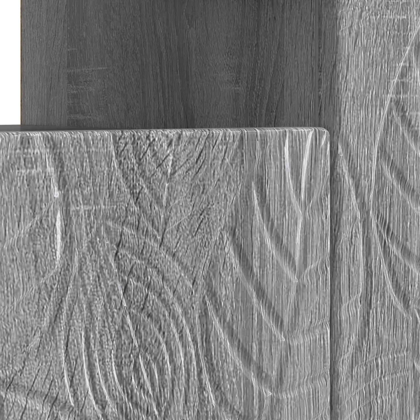 LED tv-meubel Grijs Sonoma Bewerkt hout