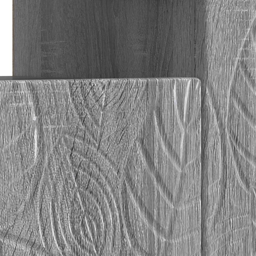 LED tv-meubel Grijs Sonoma Bewerkt hout