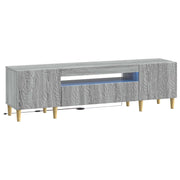 TV-meubel 120 cm grijs Sonoma bewerkt hout