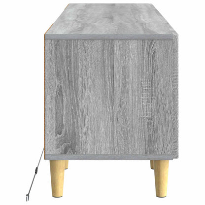 LED tv-meubel Grijs Sonoma Bewerkt hout
