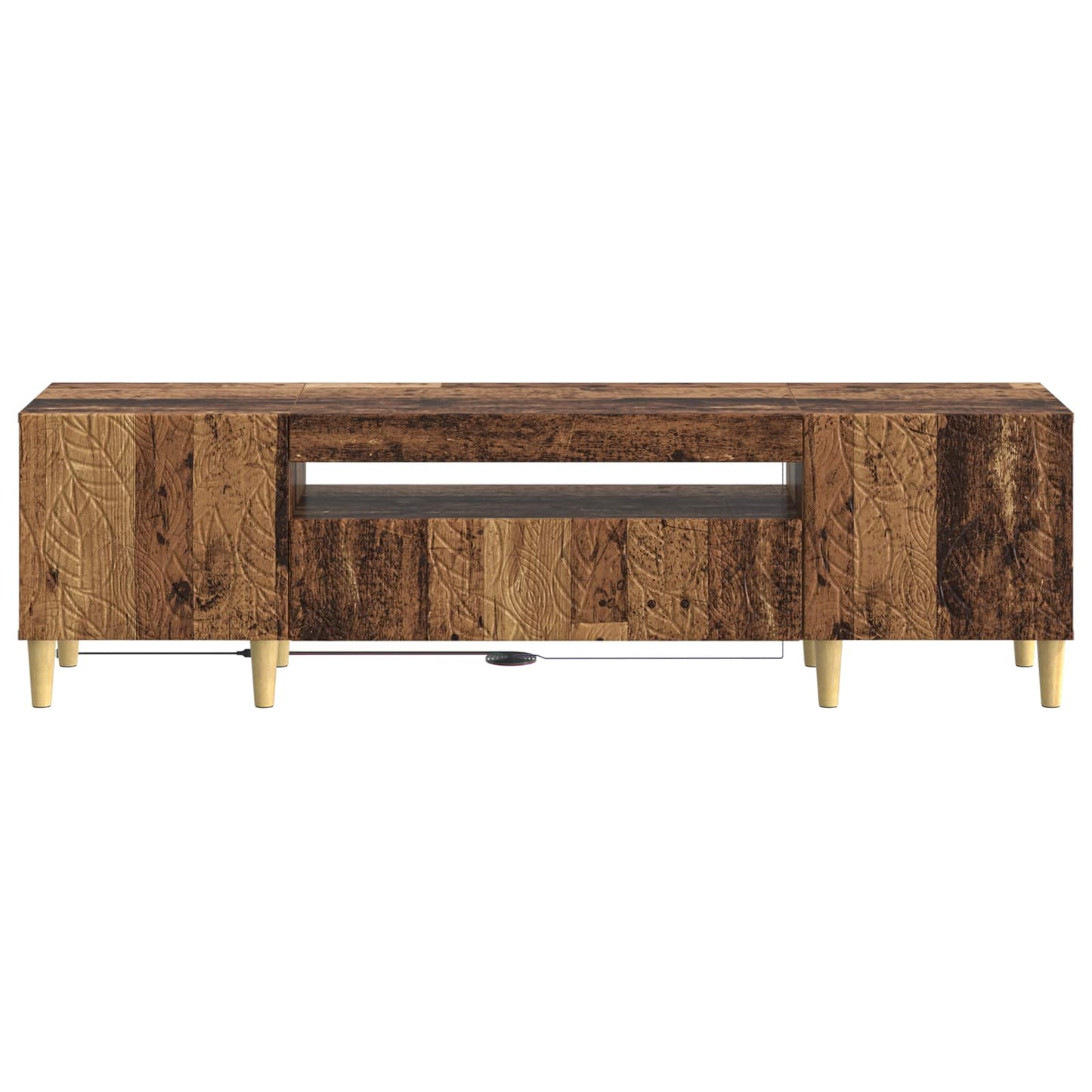LED tv-meubel Oud hout Bewerkt hout