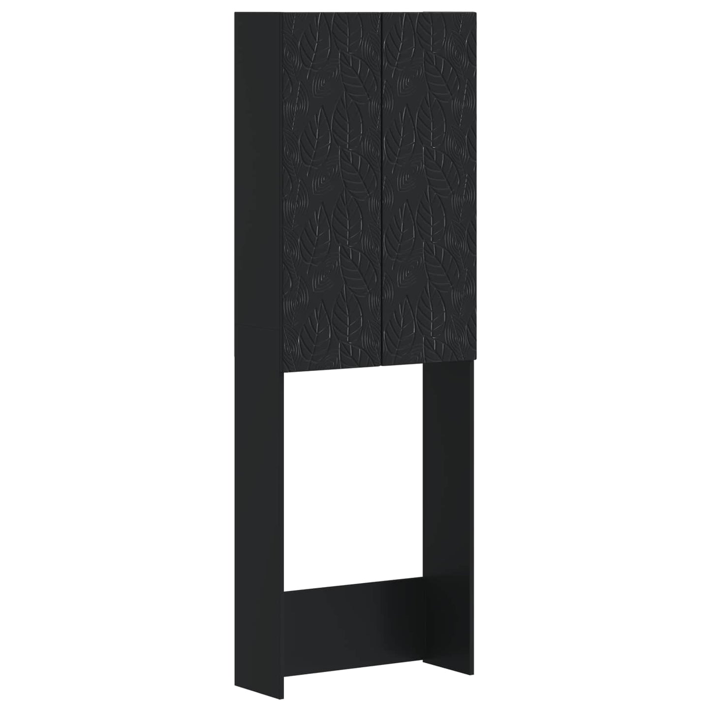 Toiletkast DELFT Zwart 66 x 25,5 x 190 cm Bewerkt hout