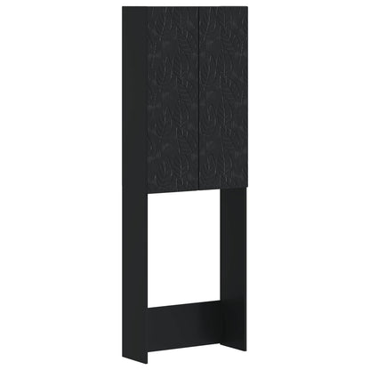 Toiletkast DELFT Zwart 66 x 25,5 x 190 cm Bewerkt hout