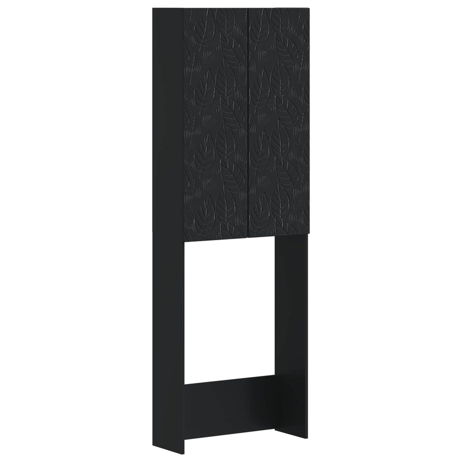 Toiletkast DELFT Zwart 66 x 25,5 x 190 cm Bewerkt hout
