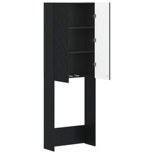 Toiletkast DELFT Zwart 66 x 25,5 x 190 cm Bewerkt hout