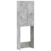 Toiletkast 66x25,5x190 cm betongrijs bewerkt hout