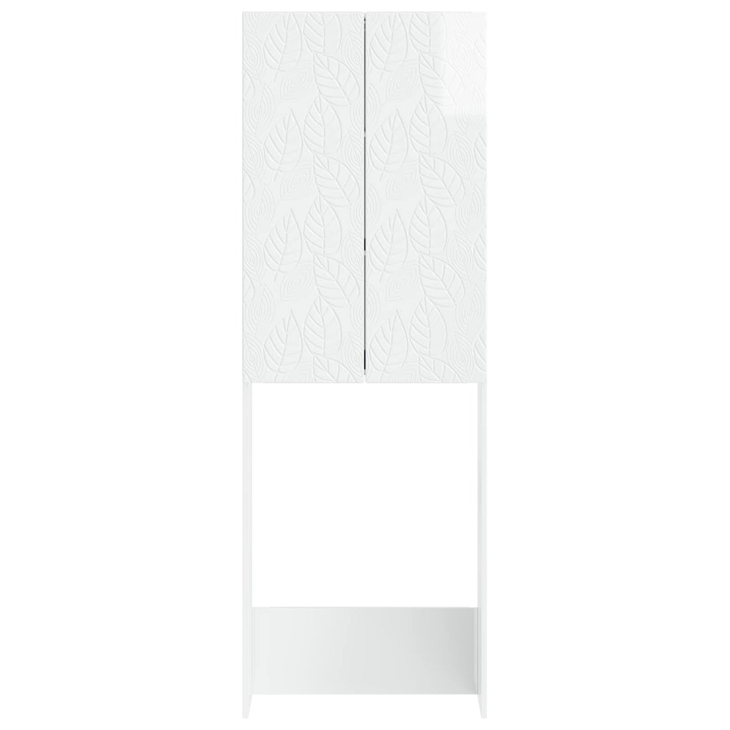 Toiletkast DELFT Hoogglans Wit 66 x 25,5 x 190 cm Bewerkt hout