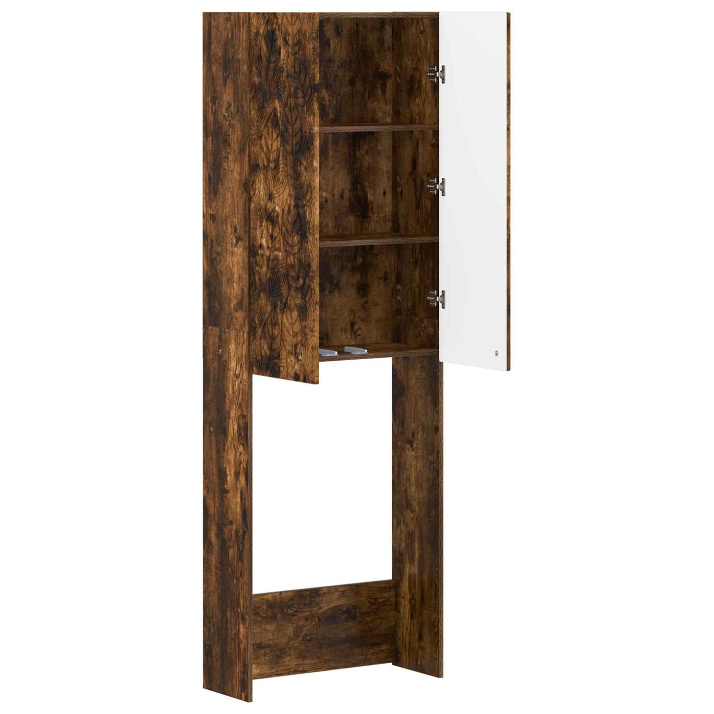 Toiletkast DELFT Gerookt eiken 66 x 25,5 x 190 cm Bewerkt hout