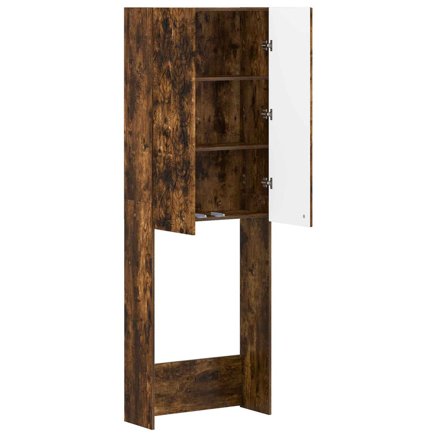 Toiletkast DELFT Gerookt eiken 66 x 25,5 x 190 cm Bewerkt hout