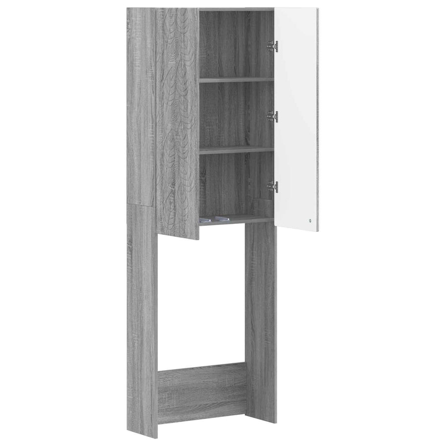 Toiletkast DELFT Grijs Sonoma 66 x 25,5 x 190 cm Bewerkt hout