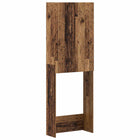 Toiletkast Delft Oud hout 66x25,5x190 cm bewerkt hout