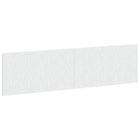 Hoofdbord wandmontage 200x50 cm bewerkt hout wit