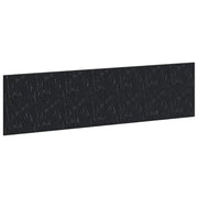 Hoofdbord wandmontage 200x50x3 cm bewerkt hout zwart