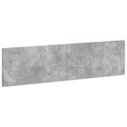 Hoofdeinde wandmontage 200x3x50 cm betongrijs bewerkt hout
