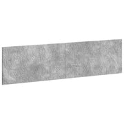Hoofdeinde wandmontage 200x3x50 cm betongrijs bewerkt hout