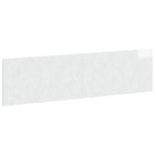 Hoofdbord 200x50 cm hoogglans wit bewerkt hout wandmontage