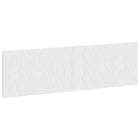 Hoofdbord wandmontage 180 cm wit bewerkt hout