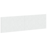 Hoofdbord wandmontage 180 cm wit bewerkt hout