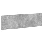 Hoofdbord wandmontage 180x50 cm betongrijs bewerkt hout