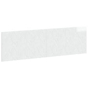 Hoofdbord 180x3x50 cm hoogglans wit bewerkt hout wandmontage
