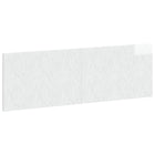 Hoofdbord Delft wandmontage 160x3x50 cm hoogglans wit