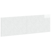 Hoofdbord Delft wandmontage 160x3x50 cm hoogglans wit