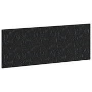 Hoofdeinde DELFT wandmontage 140x3x50 cm zwart