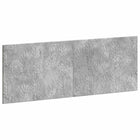 Hoofdbord wandmontage 140x50 cm betongrijs bewerkt hout