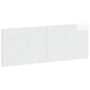 Hoofdbord wandmontage 140x50 cm hoogglans wit