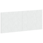 Hoofdbord wandmontage 120 cm wit bewerkt hout