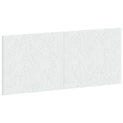 Hoofdbord wandmontage 120 cm wit bewerkt hout