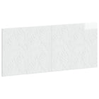 Hoofdeinde wandmontage 120x3x50 cm hoogglans wit