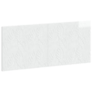 Hoofdeinde wandmontage 120x3x50 cm hoogglans wit