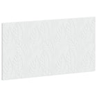 Hoofdeinde wit bewerkt hout 100x3x50 cm