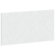 Hoofdeinde wit bewerkt hout 100x3x50 cm