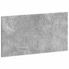 Hoofdbord wandmontage 100x3x50 cm betongrijs bewerkt hout