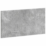 Hoofdbord wandmontage 100x3x50 cm betongrijs bewerkt hout