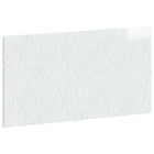 Hoofdbord wandmontage 100x50 cm hoogglans wit bewerkt hout