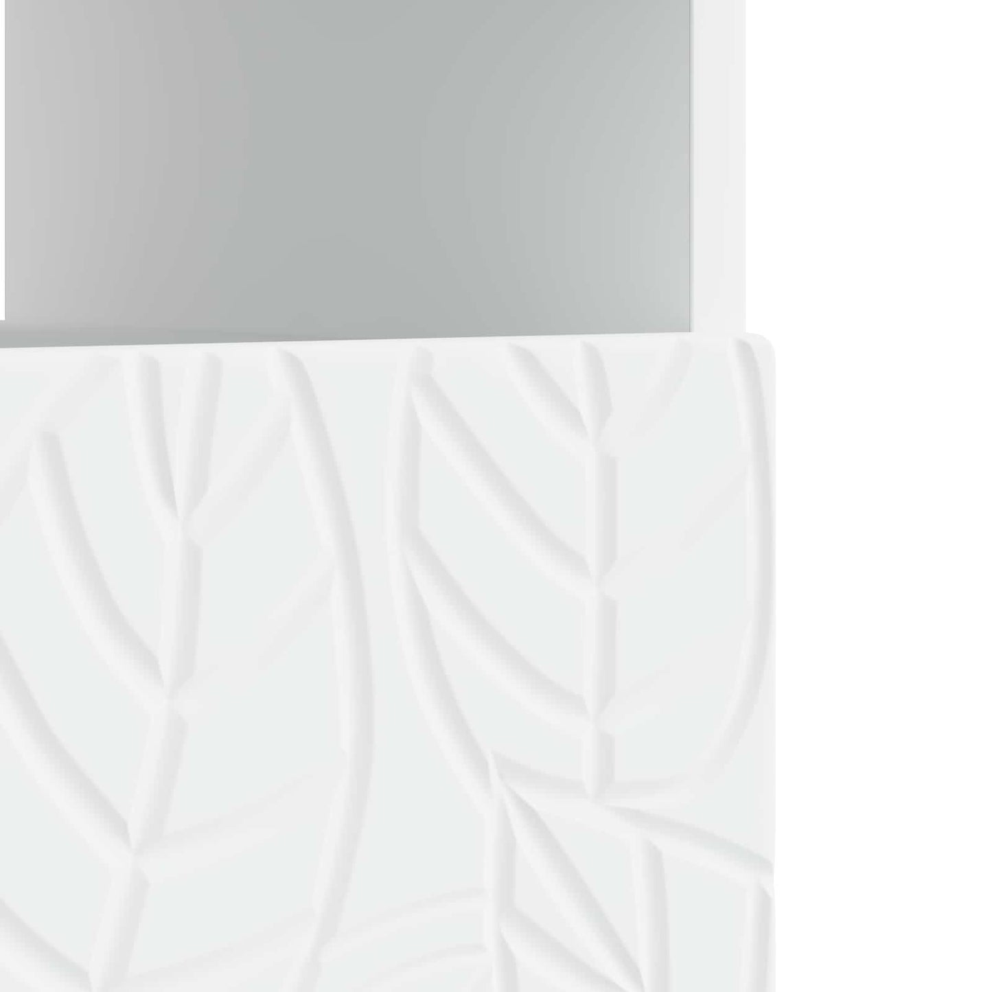 LED tv-meubel Wit Bewerkt hout