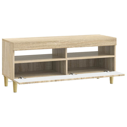 LED tv-meubel Sonoma Eiken Bewerkt hout