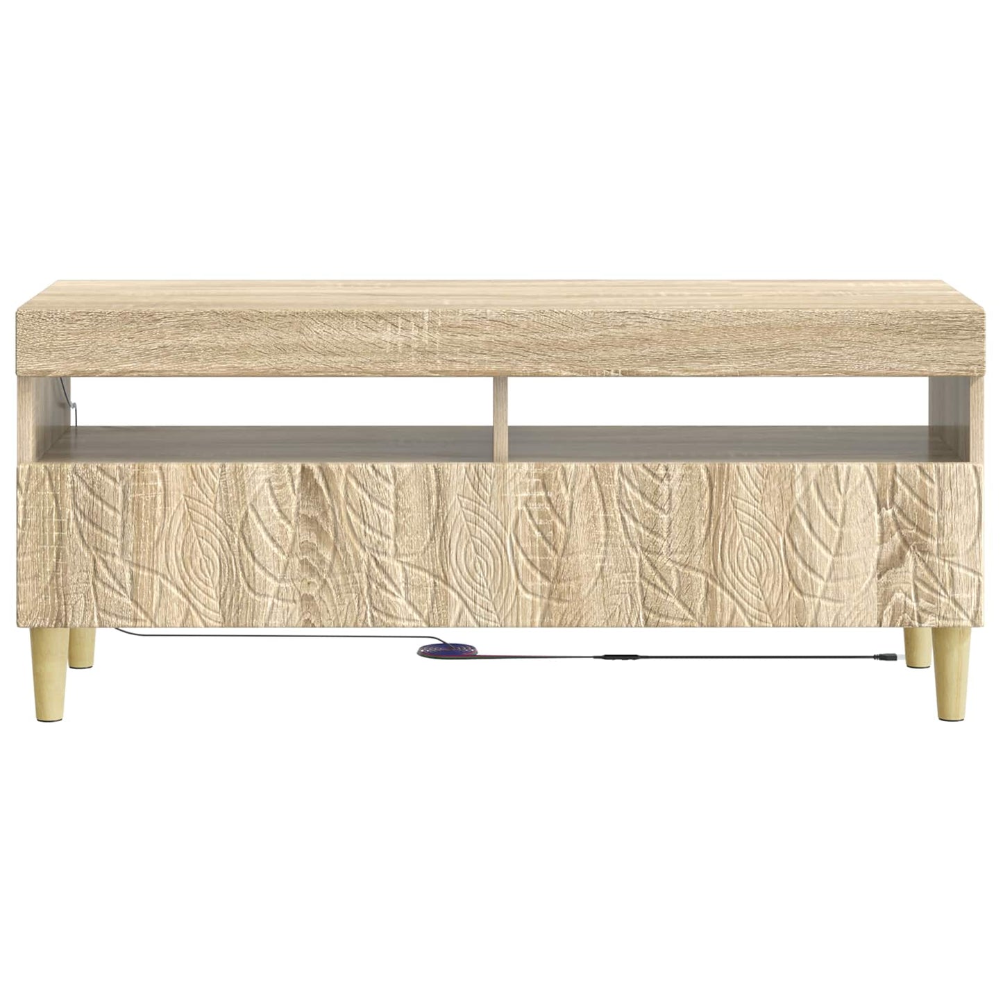 LED tv-meubel Sonoma Eiken Bewerkt hout