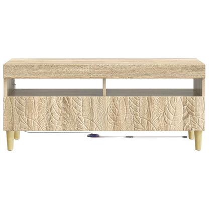 LED tv-meubel Sonoma Eiken Bewerkt hout